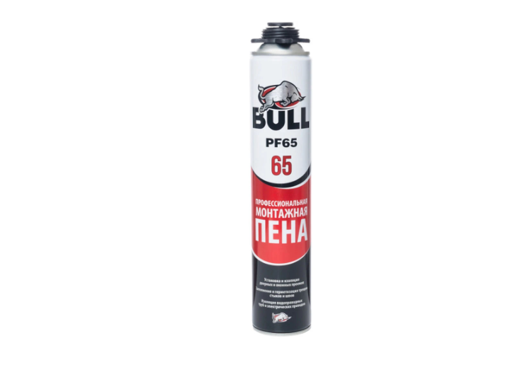 <span style="font-weight: bold;">Bull 65 Профессиональная монтажная пена, зимняя  850 гр., шт</span>