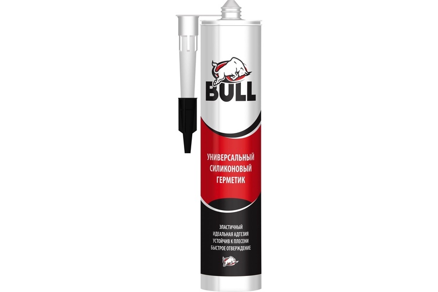 <span style="font-weight: bold;">Bull Универсальный силикон 280мл. Белый, шт</span>