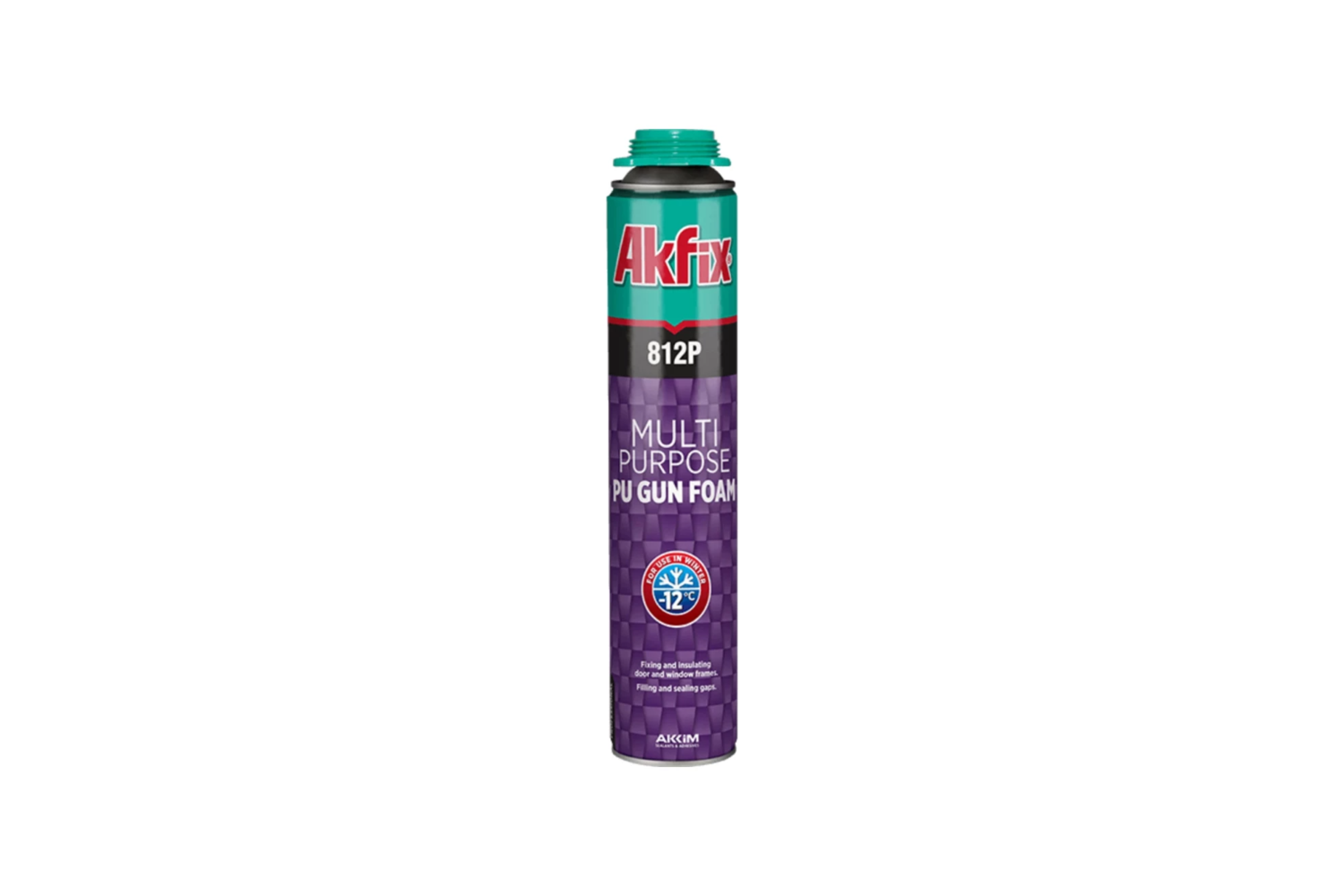 <span style="font-weight: bold;">Akfix 812P Профессиональная ПУ зимняя монтажная пена, 850 гр. , шт</span>
