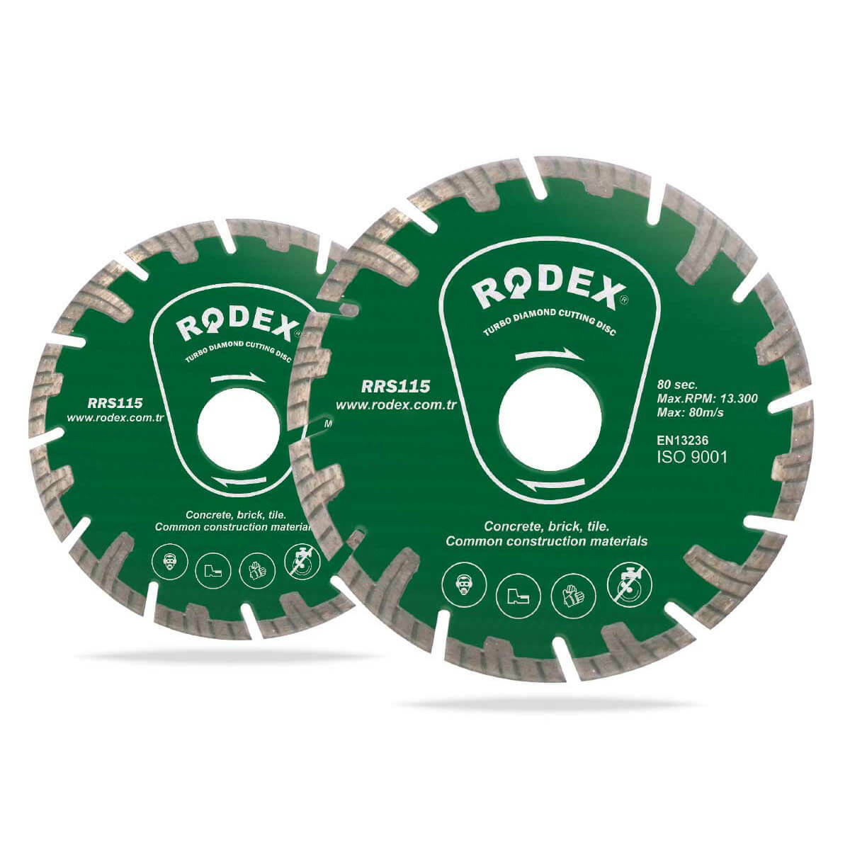 <span style="font-weight: bold;">Rodex Алмазный турбодиск отрезной с длинными сегментами d230 RRS230, шт</span>