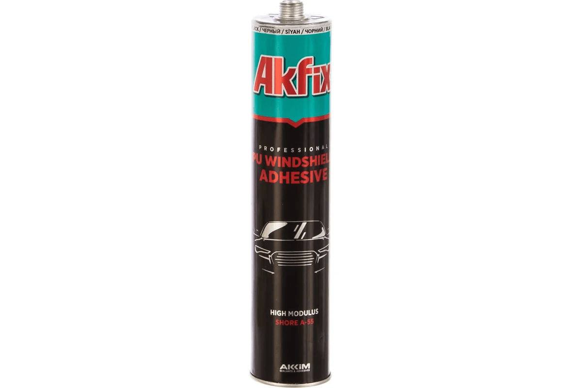 <span style="font-weight: bold;">Akfix Windshield FAST ПУ клей-герметик для вклейки стекол, 300 мл. Черный, шт</span>