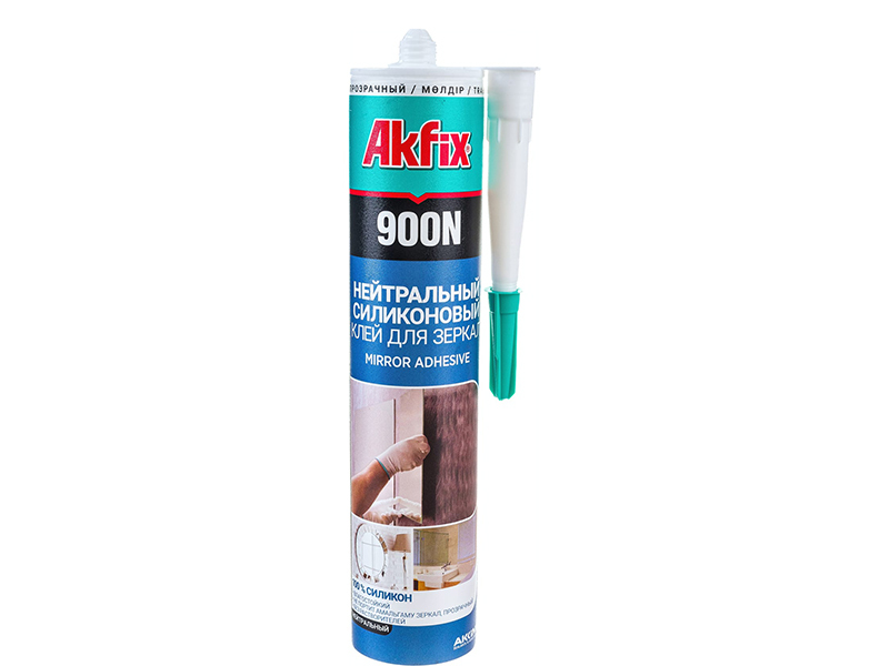 <span style="font-weight: bold;">Akfix 900N Силикон для зеркал, 280 мл. Прозрачный, шт</span>