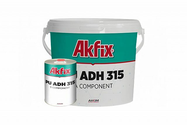 <span style="font-weight: bold;">Akfix PU ADH 315 ПУ клей для паркета и резиновых плиток, набор (21кг +3кг), шт</span>