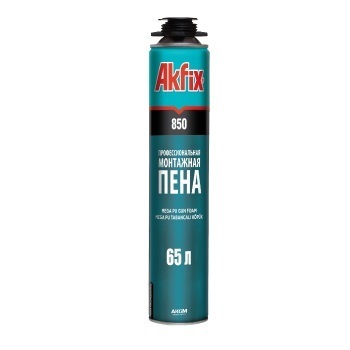 <span style="font-weight: bold;">Akfix 850 Профессиональная полиуретановая пена, 65 л.(850мл), шт</span>