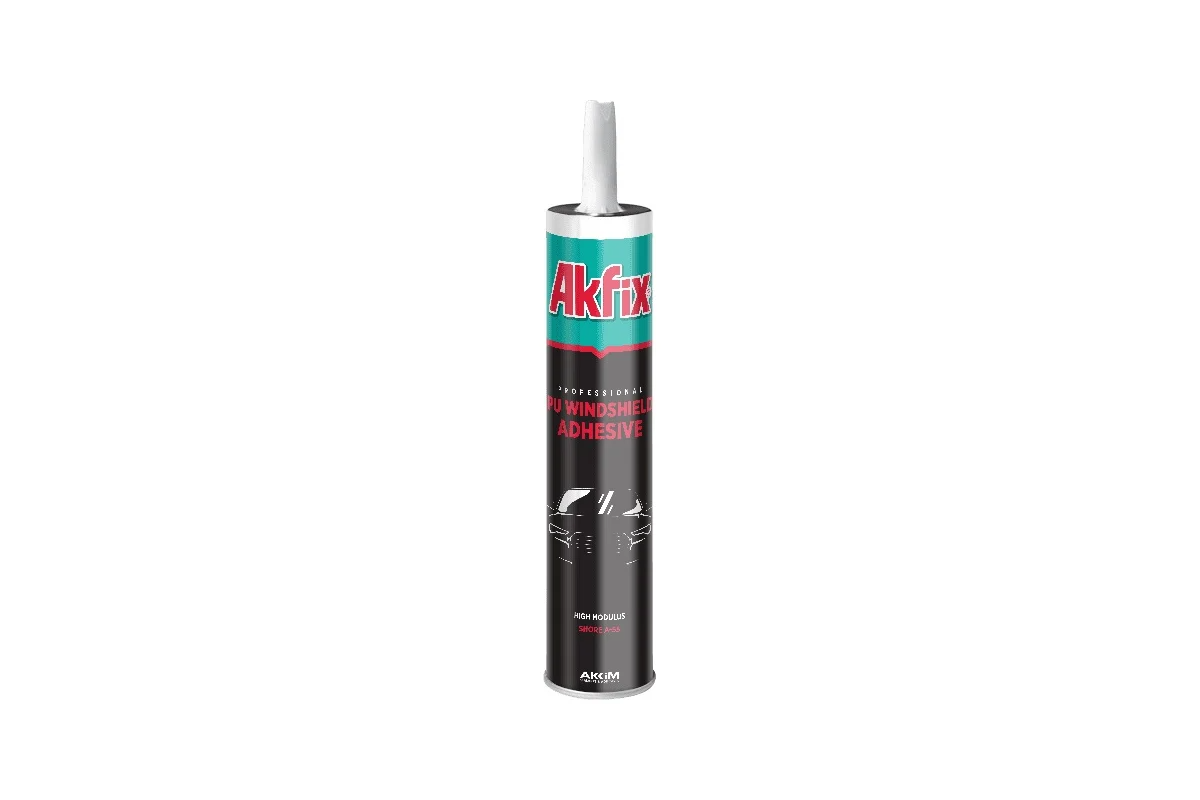 <span style="font-weight: bold;">Akfix Windshield FAST ПУ клей-герметик для вклейки стекол, 300 мл. Черный, шт</span>