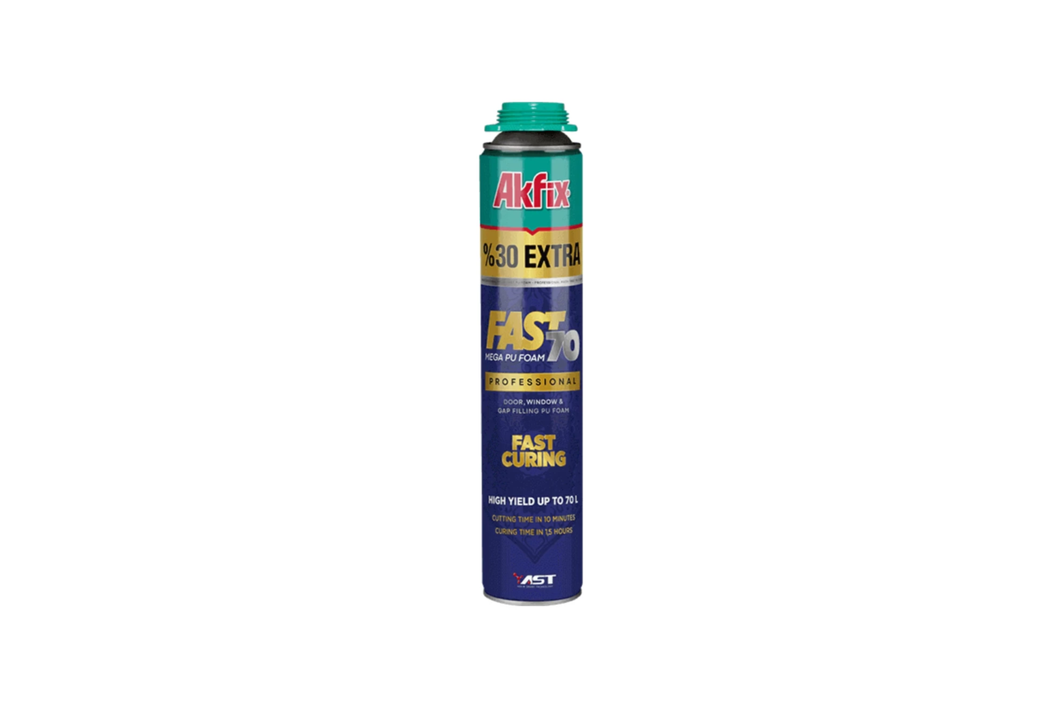 <span style="font-weight: bold;">Akfix FAST70 Профессиональная монтажная пена, 1000 гр., шт</span>